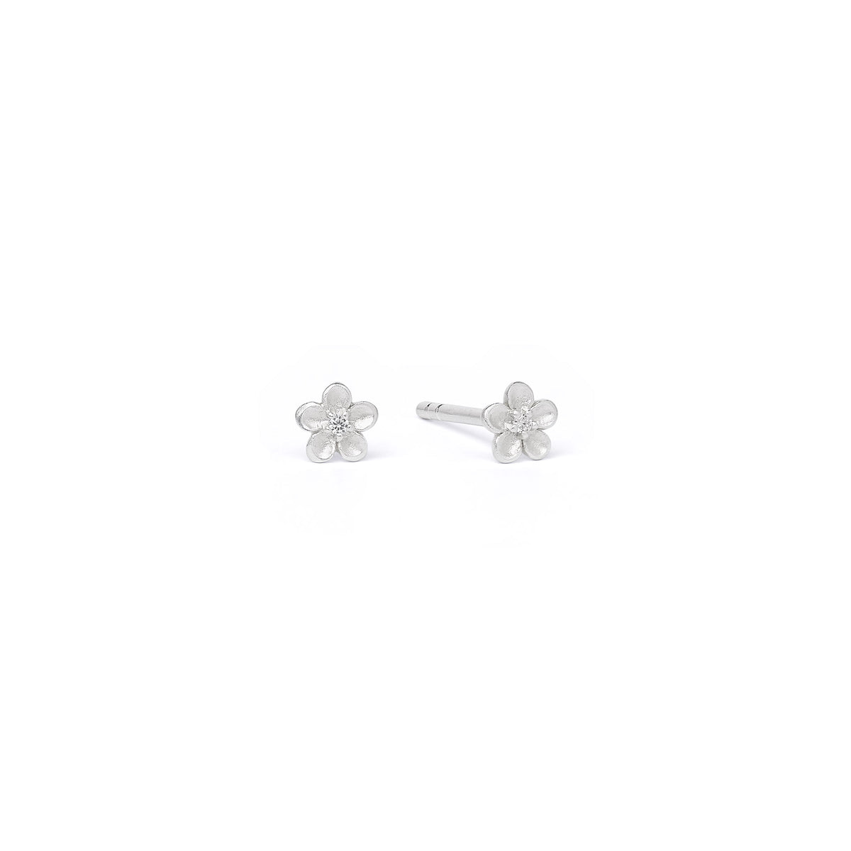 Ohrstecker Cerizini von BERND WOLF aus 925er Sterlingsilber mit Zirkonia, Designlinie Flowertimes.