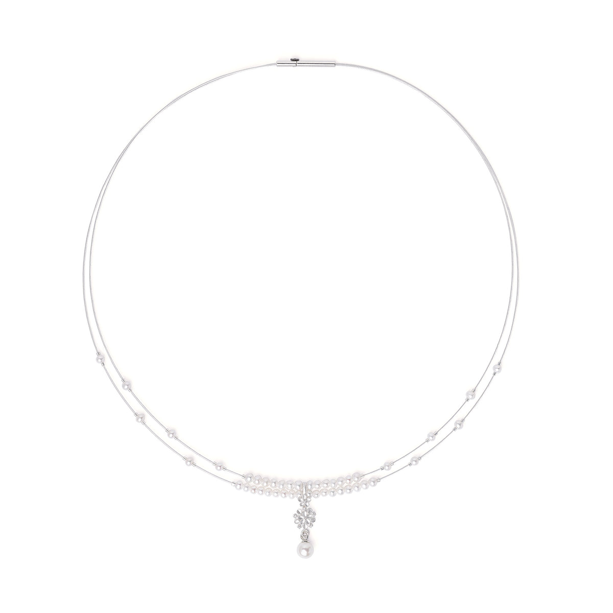 Collier Cerisinia von BERND WOLF aus 24-Karat-goldplattiertem Sterlingsilber mit Süßwasserperle.