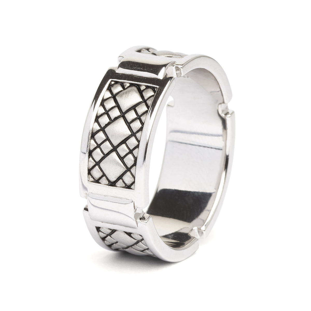 Ring Albion von BERND WOLF aus Silber-rhodiniert mit Silber rhodiniert, Designlinie Lobos.