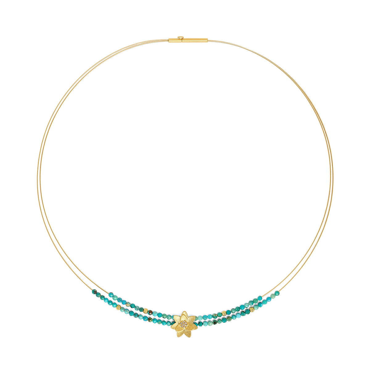 Collier Hortana von BERND WOLF mit Türkis.