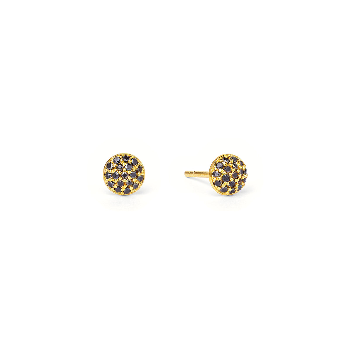 Ohrstecker Gio von BERND WOLF aus 24-Karat-goldplattiertem Sterlingsilber mit Spinell, Designlinie Specials.
