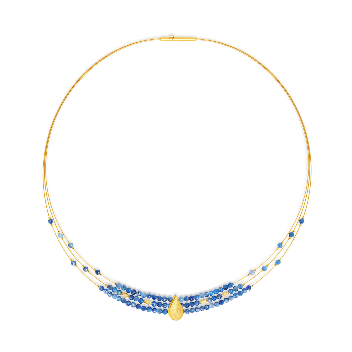 Collier Aquensa von BERND WOLF aus 24-Karat-goldplattiertem Sterlingsilber.