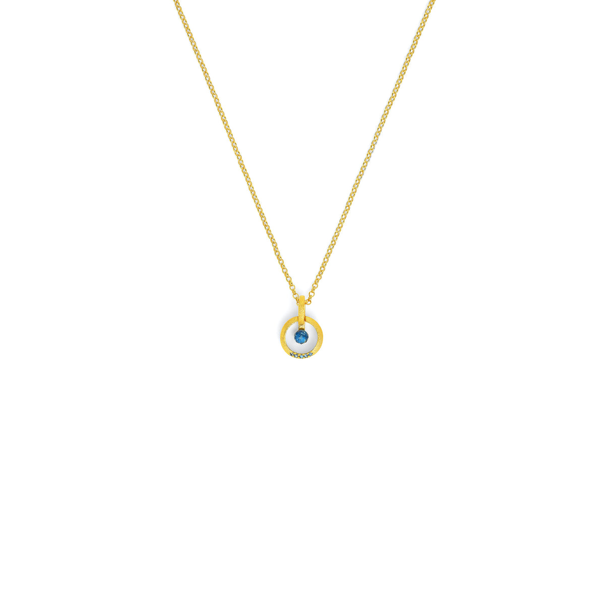 Anhänger Volta von BERND WOLF aus 24-Karat-goldplattiertem Sterlingsilber.