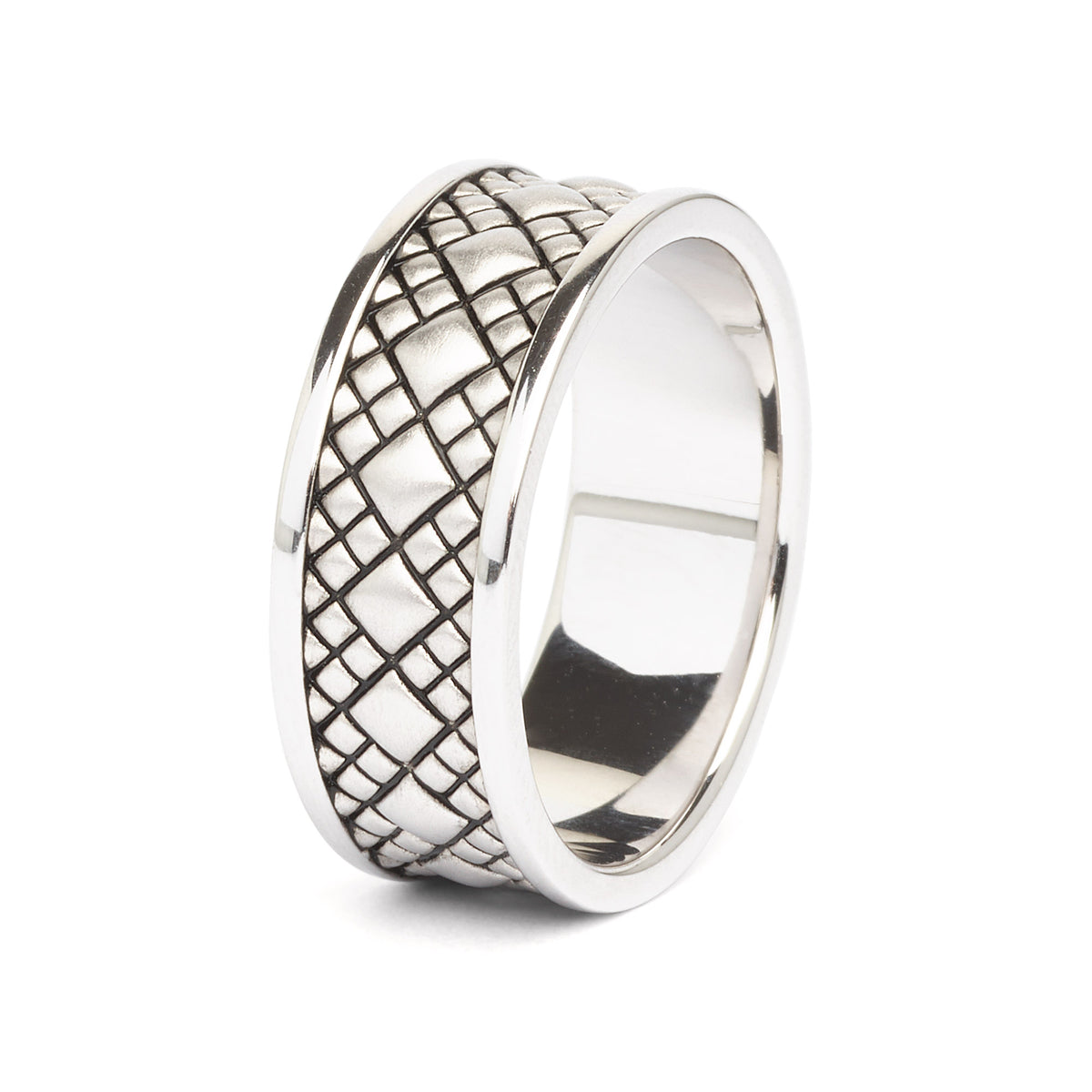 Ring Lauriel von BERND WOLF aus Silber-rhodiniert mit Silber rhodiniert, Designlinie Lobos.