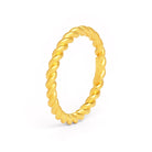Ring Florenza von BERND WOLF aus 24-Karat-goldplattiertem Sterlingsilber, Designlinie Twisted.
