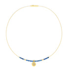 Collier Pirondi von BERND WOLF aus 24-Karat-goldplattiertem Sterlingsilber mit Zirkonia.