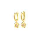 Ohrhänger Almini von BERND WOLF aus 24-Karat-goldplattiertem Sterlingsilber mit Zirkonia, Designlinie Bergwelt.