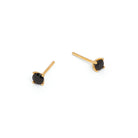 Ohrstecker Brilliani von BERND WOLF aus 24-Karat-goldplattiertem Sterlingsilber mit Spinell, Designlinie Brilliana.