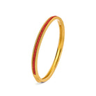 Armreif Abanso von BERND WOLF aus 24-Karat-goldplattiertem Sterlingsilber mit Wurzelkoralle, Designlinie Basics.