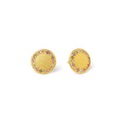 Ohrstecker Sunto von BERND WOLF aus 24-Karat-goldplattiertem Sterlingsilber mit Turmalin, Designlinie Sun&Moon.