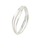 Armreif Sentro von BERND WOLF aus 925er Sterlingsilber mit Zirkonia, Designlinie Sentro.