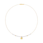 Collier Cerisa von BERND WOLF aus 24-Karat-goldplattiertem Sterlingsilber mit Süßwasserperle, Designlinie Flowertimes.