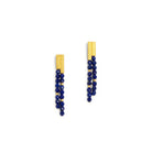 Ohrhänger Yanizzi von BERND WOLF aus 24-Karat-goldplattiertem Sterlingsilber mit Lapislazuli, Designlinie Cleopatra.