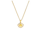 Kette mit Anhänger Jacoba von BERND WOLF aus 24-Karat-goldplattiertem Sterlingsilber mit Zirkonia, Designlinie Maritim.