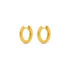 Creolen Circoli von BERND WOLF aus 24-Karat-goldplattiertem Sterlingsilber, Designlinie Sun&Moon.