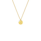 Kette mit Anhänger Kleenika von BERND WOLF aus 24-Karat-goldplattiertem Sterlingsilber mit Zirkonia, Designlinie Glücksbringer.