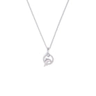 Kette mit Anhänger Delfinias von BERND WOLF aus 24-Karat-goldplattiertem Sterlingsilber mit Zirkonia, Designlinie Maritim.