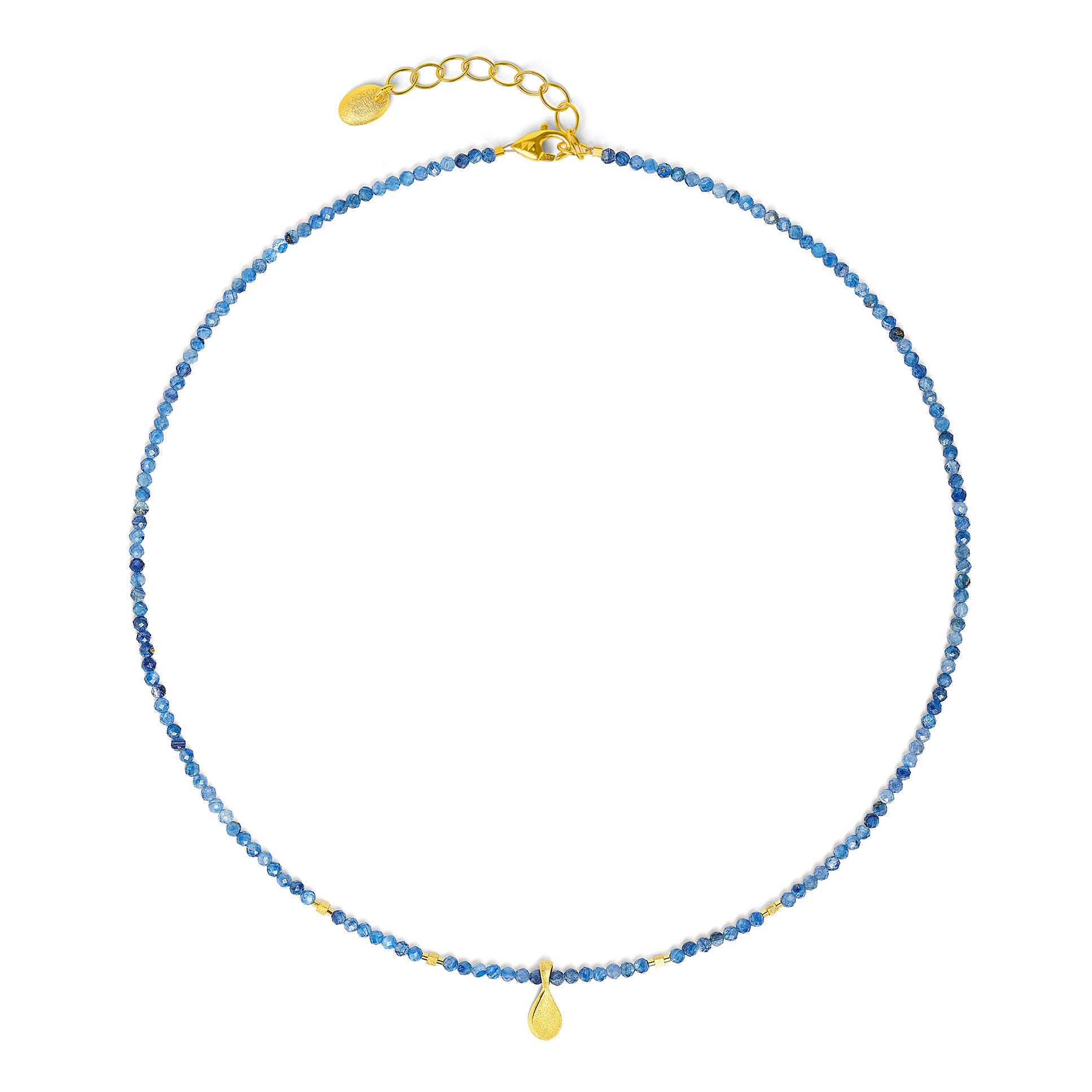 Halskette von BERND WOLF aus 24-Karat-goldplattiertem Sterlingsilber.