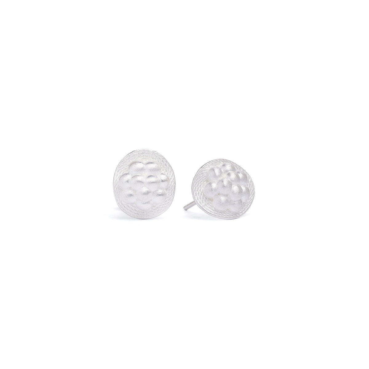 Ohrstecker Bollenhut von BERND WOLF aus 925er Sterlingsilber, Designlinie Bergwelt.