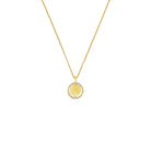 Kette mit Anhänger Sun17 von BERND WOLF aus 24-Karat-goldplattiertem Sterlingsilber mit Zirkonia, Designlinie Sun&Moon.