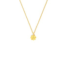 Kette mit Anhänger Kleenias von BERND WOLF aus 24-Karat-goldplattiertem Sterlingsilber mit Turmalin pink, Designlinie Glücksbringer.