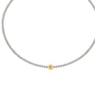 Halskette Uni von BERND WOLF aus 24-Karat-goldplattiertem Sterlingsilber mit Süßwasserperle, Designlinie Basics.