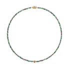 Halskette Umini von BERND WOLF aus 24-Karat-goldplattiertem Sterlingsilber mit Rubin-Zoisit, Designlinie Cleopatra.