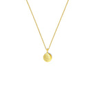 Kette mit Anhänger Luna von BERND WOLF aus 24-Karat-goldplattiertem Sterlingsilber mit Zirkonia, Designlinie Sun&Moon.