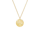 Kette mit Anhänger Bouquenio von BERND WOLF aus 24-Karat-goldplattiertem Sterlingsilber, Designlinie Flowertimes.