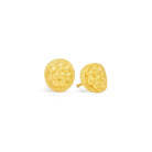 Ohrstecker Bollenhut von BERND WOLF aus 24-Karat-goldplattiertem Sterlingsilber, Designlinie Bergwelt.