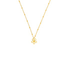 Kette mit Anhänger Cerosinni von BERND WOLF aus 24-Karat-goldplattiertem Sterlingsilber, Designlinie Flowertimes.