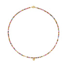 Kette mit Anhänger Sunteni von BERND WOLF aus 24-Karat-goldplattiertem Sterlingsilber mit Turmalin, Designlinie Sun&Moon.