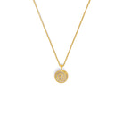 Kette mit Anhänger Spiralba von BERND WOLF aus 24-Karat-goldplattiertem Sterlingsilber mit Zirkonia, Designlinie Maritim.