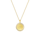 Kette mit Anhänger Sun'33 von BERND WOLF aus 24-Karat-goldplattiertem Sterlingsilber mit Zirkonia, Designlinie Sun&Moon.