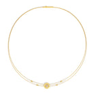 Collier Pirondi von BERND WOLF aus 24-Karat-goldplattiertem Sterlingsilber mit Süßwasserperle.