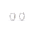 Creolen Mond von BERND WOLF aus 24-Karat-goldplattiertem Sterlingsilber mit Zirkonia, Designlinie Sun&Moon.