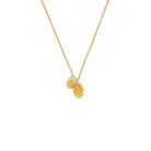 Kette mit Anhänger Tannenduft von BERND WOLF aus 24-Karat-goldplattiertem Sterlingsilber, Designlinie Bergwelt.
