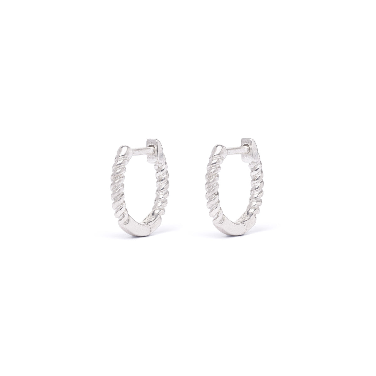 Creolen Florizzi von BERND WOLF aus 925er Sterlingsilber, Designlinie Twisted.