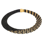 Collier Royal von BERND WOLF aus 24-Karat-goldplattiertem Sterlingsilber mit Spinell, Designlinie Cleopatra.