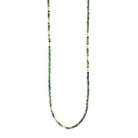 Halskette Landelon von BERND WOLF aus 24-Karat-goldplattiertem Sterlingsilber mit Rubin-Zoisit, Designlinie Cleopatra.