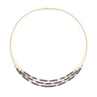 Collier Clenifa von BERND WOLF aus 24-Karat-goldplattiertem Sterlingsilber mit Spinell.