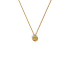 Kette mit Anhänger Spiroli von BERND WOLF aus 24-Karat-goldplattiertem Sterlingsilber mit Turmalin, Designlinie Maritim.