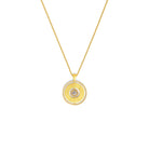 Kette Pirouette von BERND WOLF aus 24-Karat-goldplattiertem Sterlingsilber mit Zirkonia.