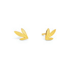 Ohrstecker Streli von BERND WOLF aus 24-Karat-goldplattiertem Sterlingsilber, Designlinie Streliza.