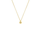 Kette mit Anhänger Pirouetti von BERND WOLF aus 24-Karat-goldplattiertem Sterlingsilber mit Zirkonia, Designlinie Pirouette.
