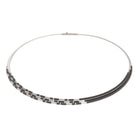 Collier Clini von BERND WOLF aus 925er Sterlingsilber mit Hämatin matt, Designlinie Cleopatra.