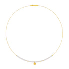 Collier Rosali von BERND WOLF aus 24-Karat-goldplattiertem Sterlingsilber mit Süßwasserperle, Designlinie Rose.
