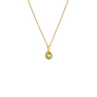 Kette mit Anhänger Antoinette von BERND WOLF aus 925er Sterlingsilber mit Peridot, Designlinie Aqua.