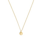 Kette mit Anhänger Disana von BERND WOLF aus 24-Karat-goldplattiertem Sterlingsilber mit Süßwasserperle, Designlinie Planeo.
