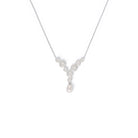 Y-Collier Yarosa von BERND WOLF aus 925er Sterlingsilber mit Süßwasserperle, Designlinie Rose.